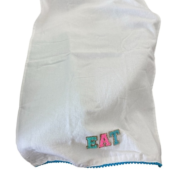 Colorful Kitchen Towel with 'EAT'‎ Embroidery - Picture 3 of 4